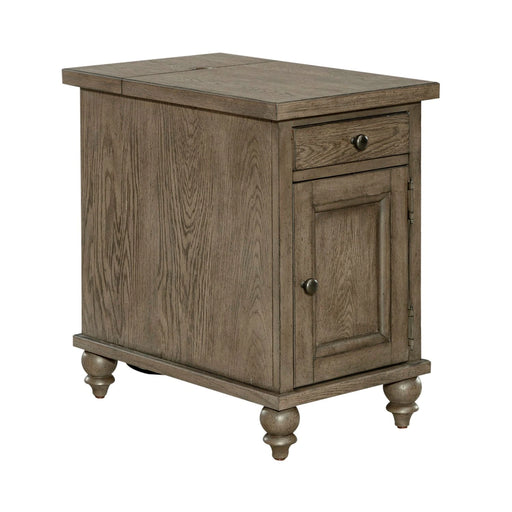 Americana Farmhouse Chair Side Table in Dusty Taupe image