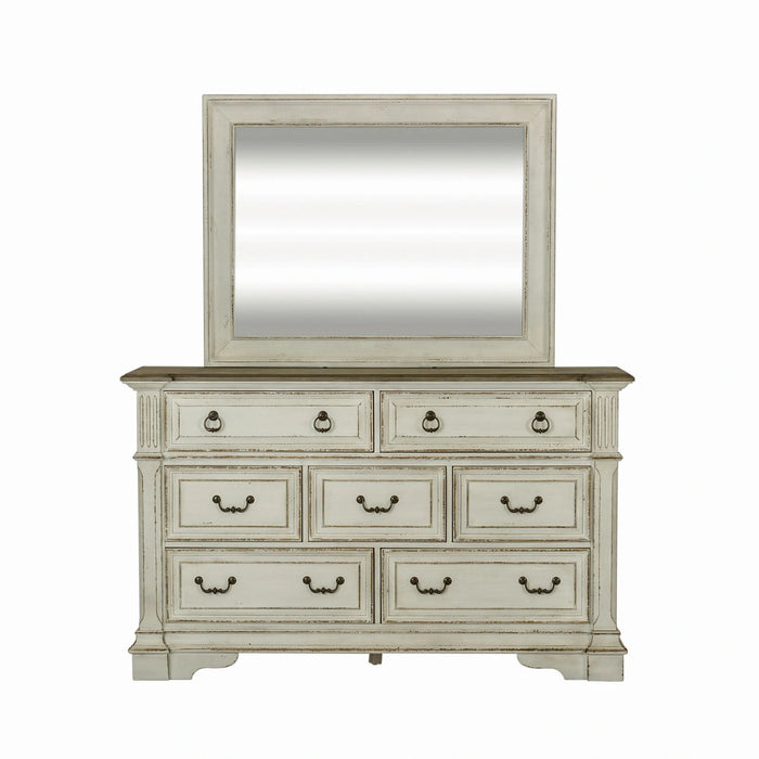Abbey Park Mirror in Antique White image