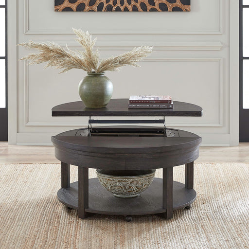Weston Round Lift Top Cocktail Table - Plourde Furniture Co (Caribou, ME)