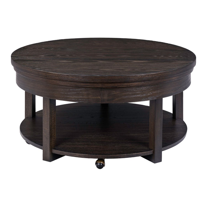 Weston Round Lift Top Cocktail Table - Plourde Furniture Co (Caribou, ME)