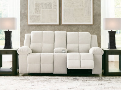 Orlen Reclining Loveseat with Console - Plourde Furniture Co (Caribou, ME)