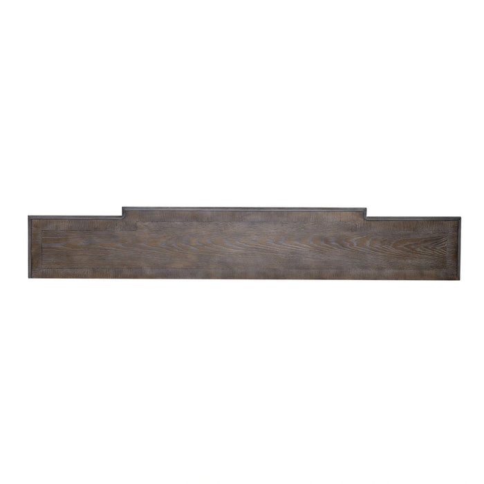 Magnolia Manor 72 Inch Hall Console Table in Antique White Base w/ Weathered Bark Tops image