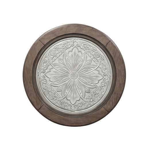 Heartland Round Ceiling Tile Cocktail Table in Antique White - Plourde Furniture Co (Caribou, ME)