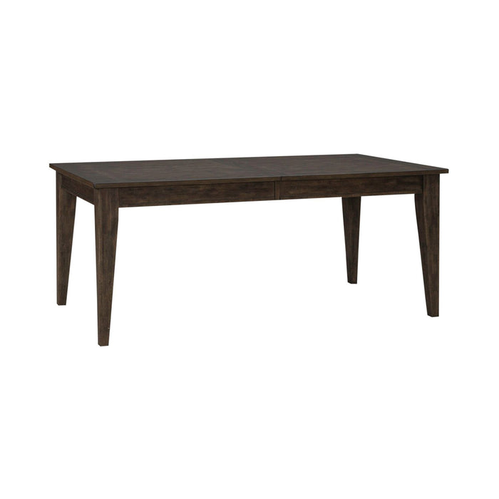 Midland Falls Rectangular Leg Table in ustic Brown - Plourde Furniture Co (Caribou, ME)