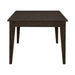 Midland Falls Rectangular Leg Table in ustic Brown - Plourde Furniture Co (Caribou, ME)