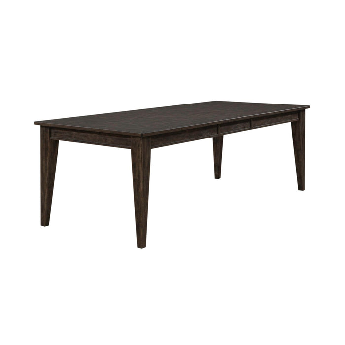 Midland Falls Rectangular Leg Table in ustic Brown - Plourde Furniture Co (Caribou, ME)