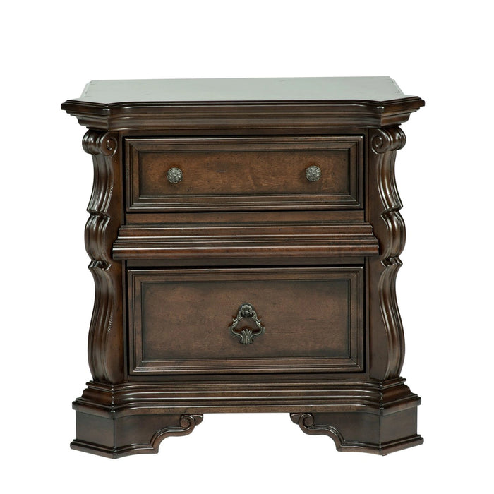 Arbor Place King California Sleigh Bed, Dresser & Mirror, Chest, Night Stand image