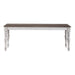 Ocean Isle Bench (RTA) in Antique White with Weathered Pine image