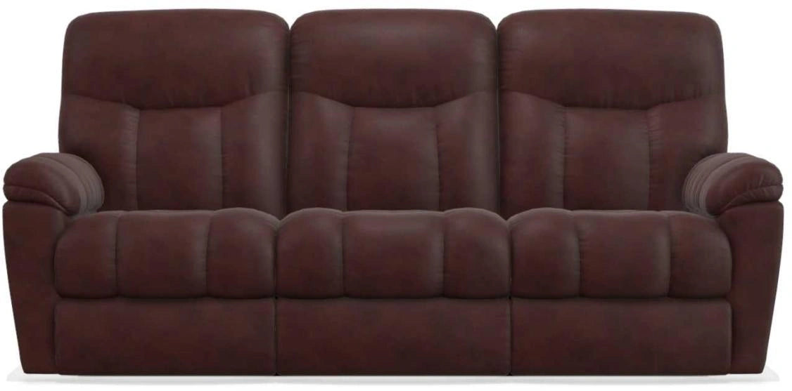 La-Z-Boy Morrison Burgundy La-Z-Time Power-Reclineï¿½ With Power Headrest Full Reclining Sofa
