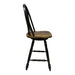 Carolina Crossing Windsor Swivel Counter Chair - Black image