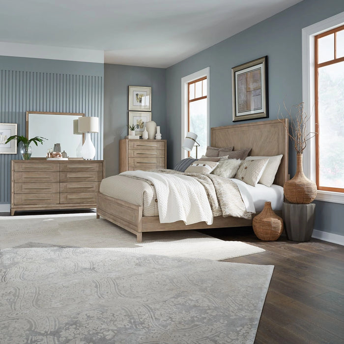 Brentwood King Panel Bed, Dresser & Mirror, Chest image