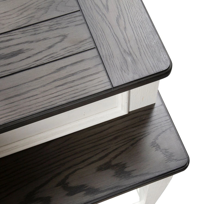 Allyson Park Console Bar Table in Wirebrushed White image