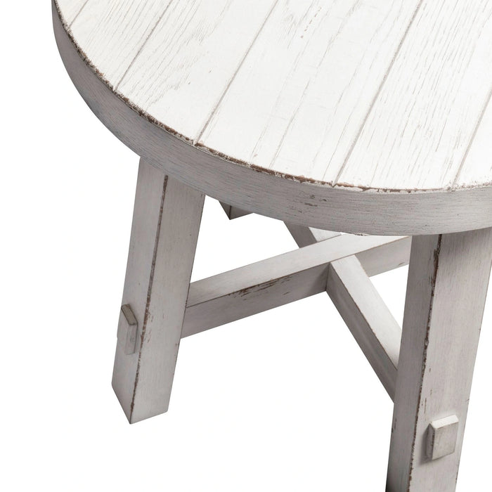 Modern Farmhouse Splay Leg Round End Table image