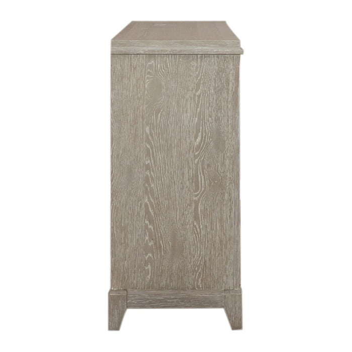 Belmar 8 Drawer Dresser in Washed Taupe and Silver Champagne - Plourde Furniture Co (Caribou, ME)