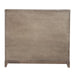 Belmar 9 Drawer Bureau Dresser in Washed Taupe and Silver Champagne - Plourde Furniture Co (Caribou, ME)