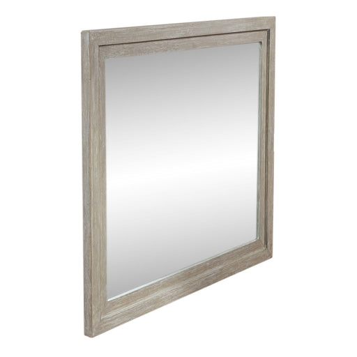 Belmar Mirror in Washed Taupe and Silver Champagne - Plourde Furniture Co (Caribou, ME)