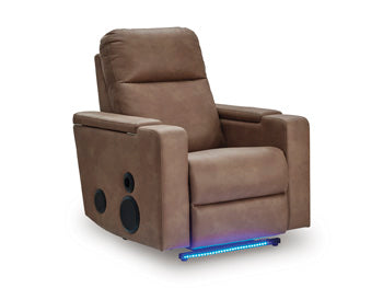 Lorrenton Power Glider Recliner with Audio System - Plourde Furniture Co (Caribou, ME)