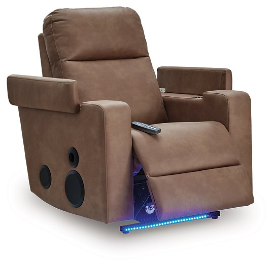 Lorrenton Power Glider Recliner with Audio System - Plourde Furniture Co (Caribou, ME)