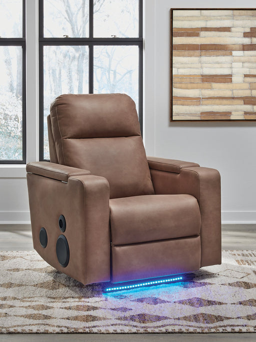 Lorrenton Power Glider Recliner with Audio System - Plourde Furniture Co (Caribou, ME)