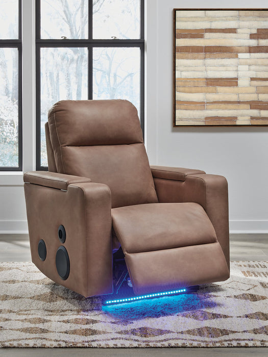 Lorrenton Power Glider Recliner with Audio System - Plourde Furniture Co (Caribou, ME)