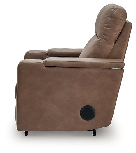 Lorrenton Power Glider Recliner with Audio System - Plourde Furniture Co (Caribou, ME)