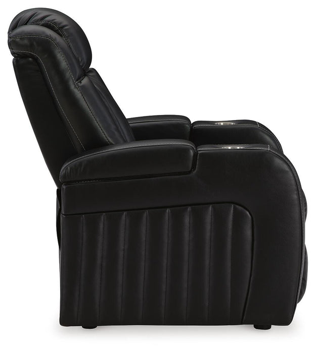 Caveman Den Power Recliner - Plourde Furniture Co (Caribou, ME)