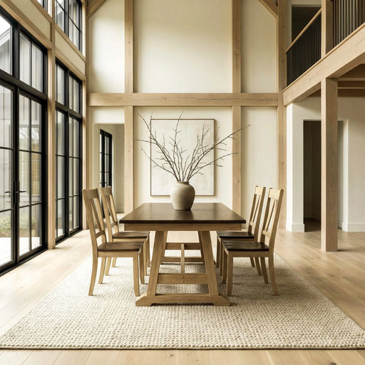 Lindsey Farm 5 Piece Trestle Table Set image