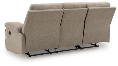 Side-Swipe Reclining Sofa with Drop Down Table - Plourde Furniture Co (Caribou, ME)