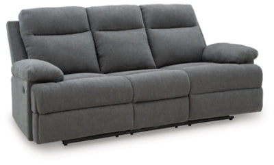 Side-Swipe Reclining Sofa with Drop Down Table - Plourde Furniture Co (Caribou, ME)