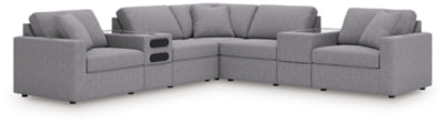 Modmax Balanced Sectional with Audio and Storage Consoles - Plourde Furniture Co (Caribou, ME)