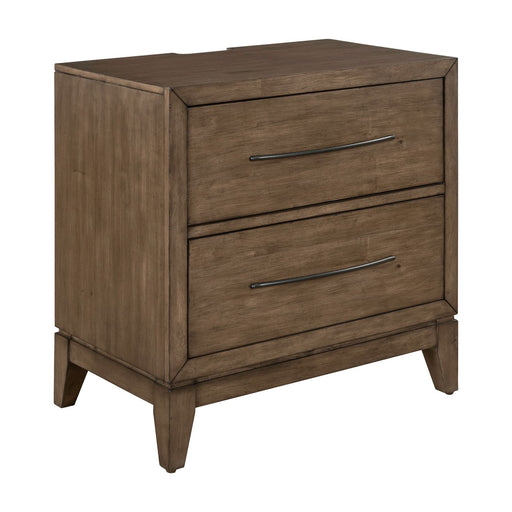 Shaker Lakes Nightstand w/ Charging Station - Plourde Furniture Co (Caribou, ME)