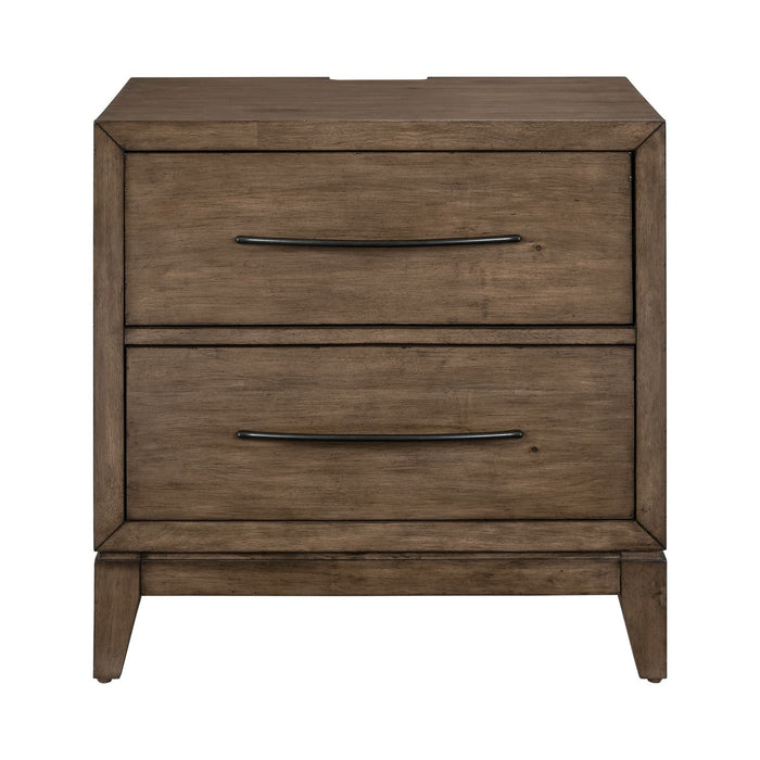 Shaker Lakes Nightstand w/ Charging Station - Plourde Furniture Co (Caribou, ME)