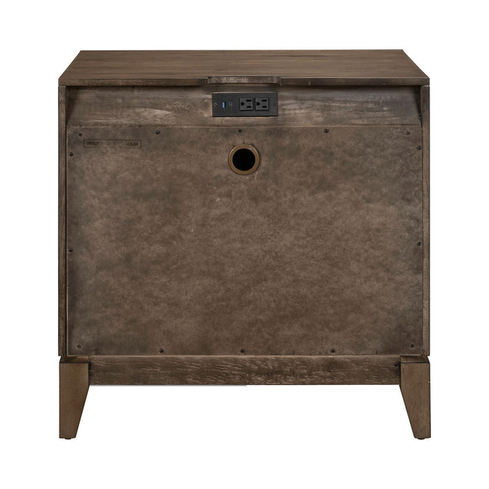 Shaker Lakes Nightstand w/ Charging Station - Plourde Furniture Co (Caribou, ME)