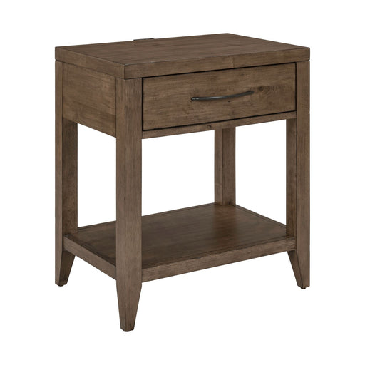 Shaker Lakes Open Nightstand w/ Charging Station - Plourde Furniture Co (Caribou, ME)