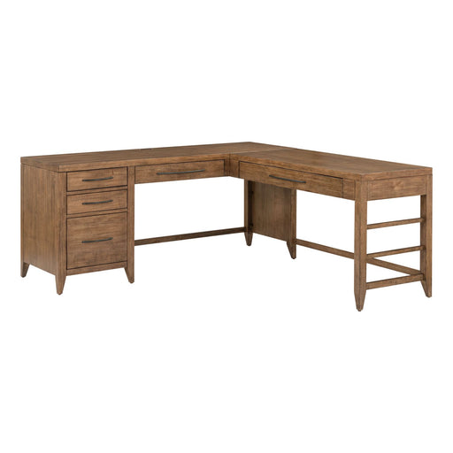 Shaker Lakes L Shaped Desk Set - Plourde Furniture Co (Caribou, ME)