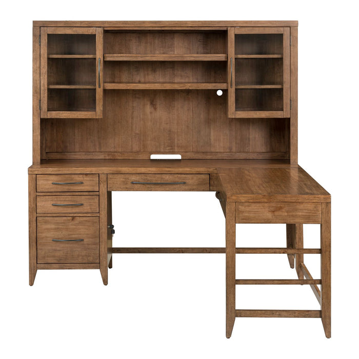 Shaker Lakes Opt L Shaped Desk Set - Plourde Furniture Co (Caribou, ME)