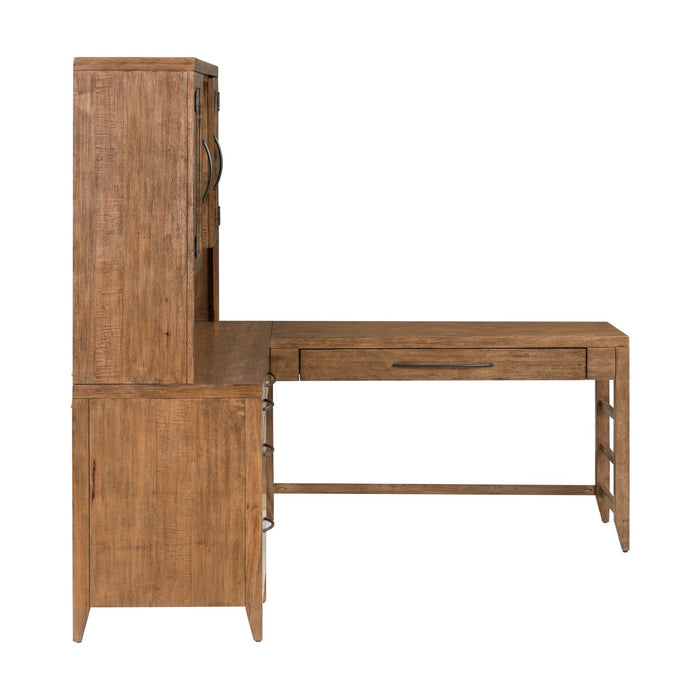 Shaker Lakes Opt L Shaped Desk Set - Plourde Furniture Co (Caribou, ME)