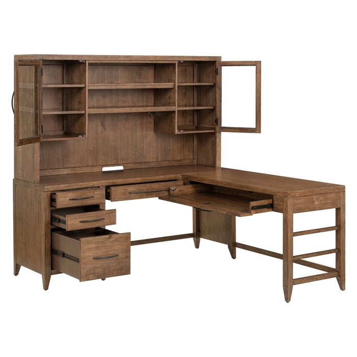 Shaker Lakes Opt L Shaped Desk Set - Plourde Furniture Co (Caribou, ME)
