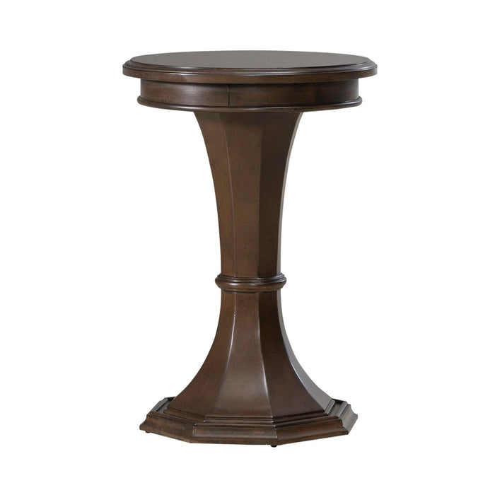 Arden Road Round Chairside Table in Satin Cherry image