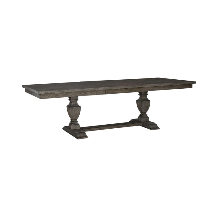 Westfield 9 Piece Trestle Table Set - Plourde Furniture Co (Caribou, ME)