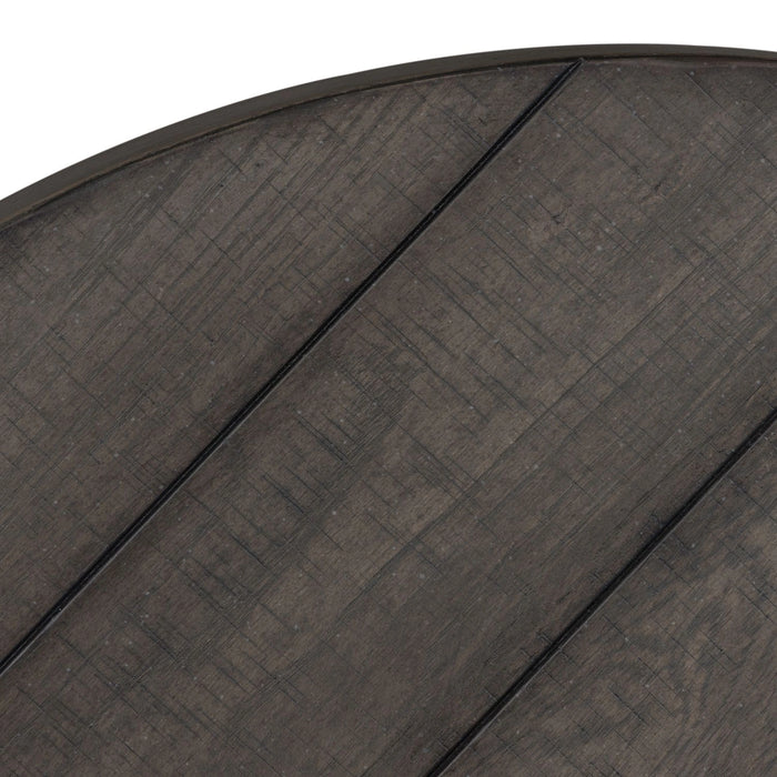 Modern Farmhouse Splay Leg Round Cocktail Table in Dusty Charcoal image