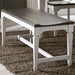 Allyson Park Wood Seat Bench in Wirebrushed White image