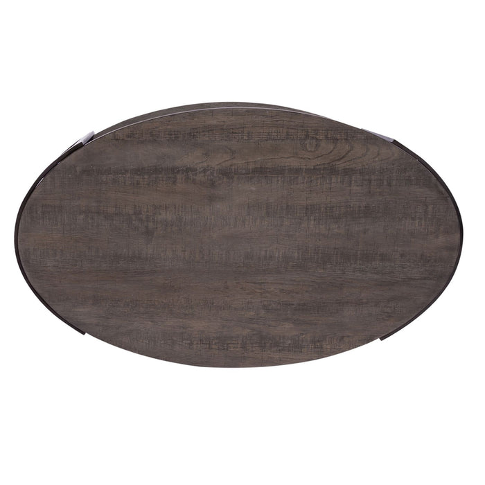 Modern View Oval Cocktail Table