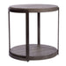 Modern View Round End Table in Gray image
