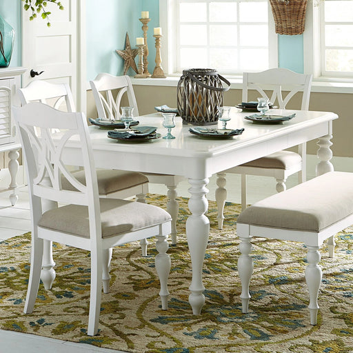 Summer House Rectangular Leg Table in Oyster White image