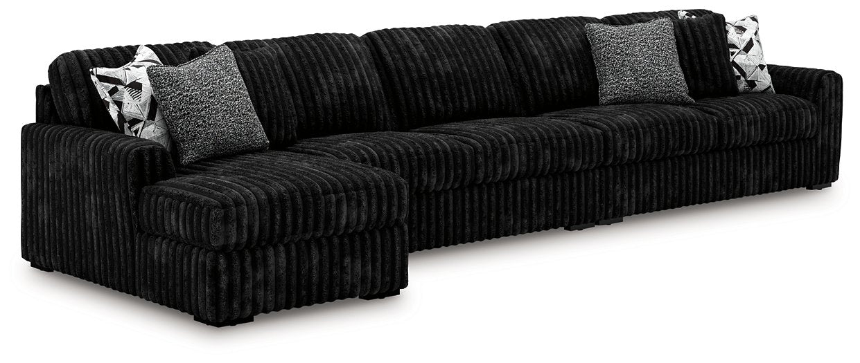 Midnight-Madness Sectional with Chaise - Plourde Furniture Co (Caribou, ME)