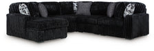 Midnight-Madness Sectional with Chaise - Plourde Furniture Co (Caribou, ME)