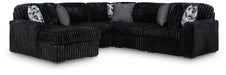 Midnight-Madness Sectional with Chaise - Plourde Furniture Co (Caribou, ME)