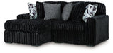Midnight-Madness Sectional with Chaise - Plourde Furniture Co (Caribou, ME)