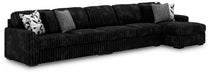 Midnight-Madness Sectional with Chaise - Plourde Furniture Co (Caribou, ME)